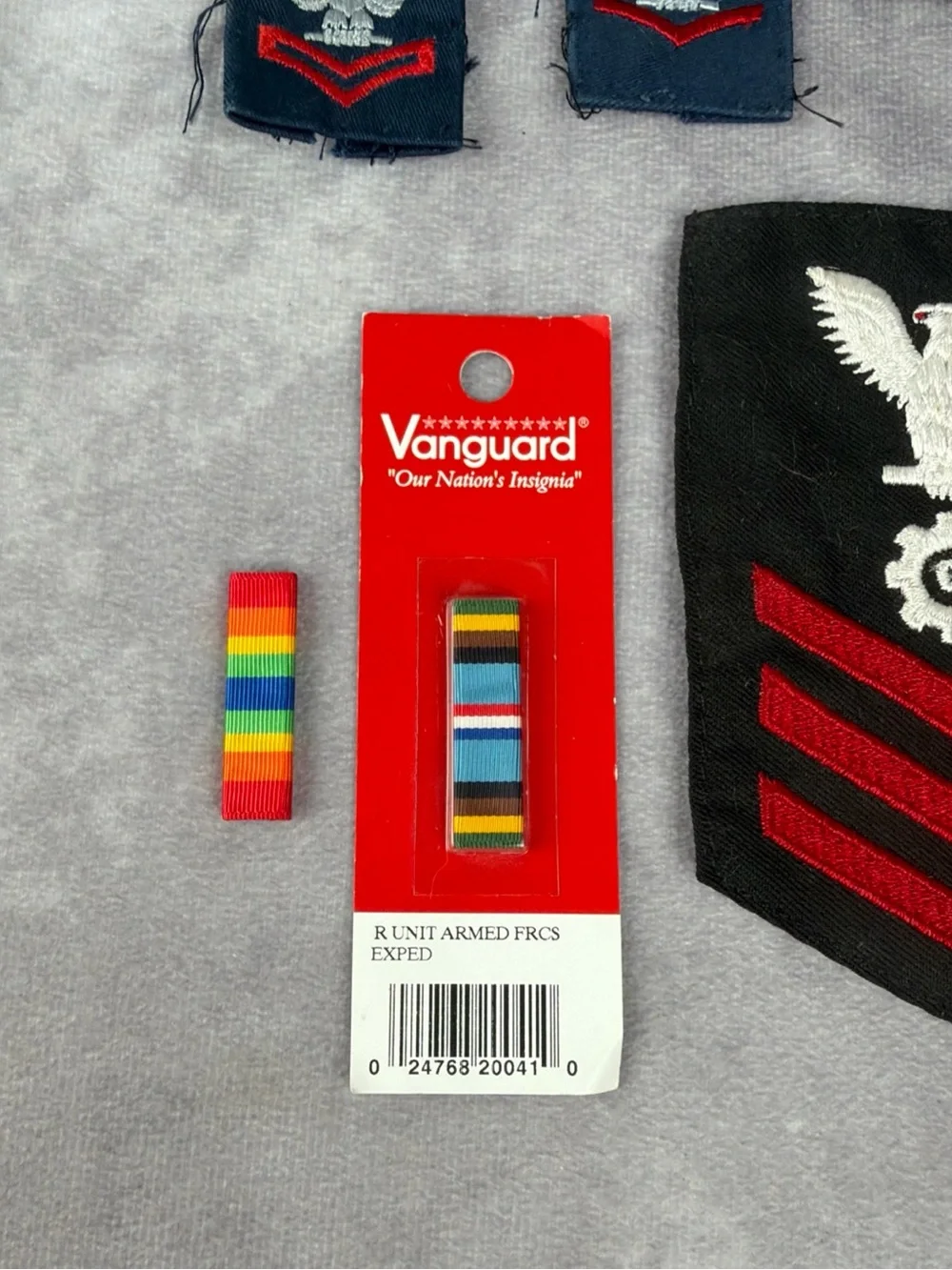 US Navy Insignia Ribbon Patch Lot USS Gunston Hall Petty Officer Vanguard